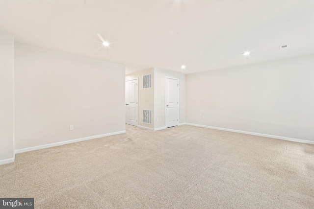 1307 Kohana Dr, Clarksboro, NJ 08020 - spare room with light carpet, baseboards, and recessed lighting