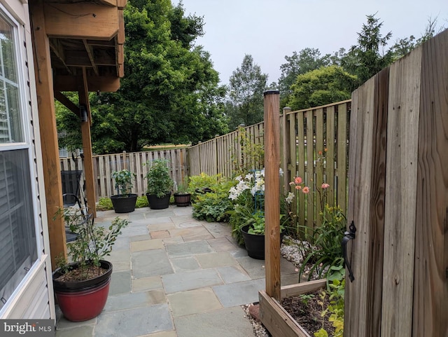 603 Howitzer Ter NE, Leesburg, VA 20176 - fenced backyard featuring a patio