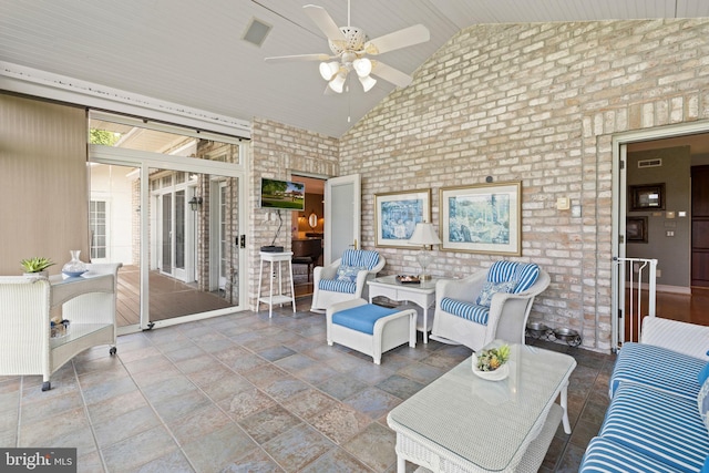 77 Lionheart Ter, Falling Waters, WV 25419 - view of patio with outdoor lounge area and ceiling fan