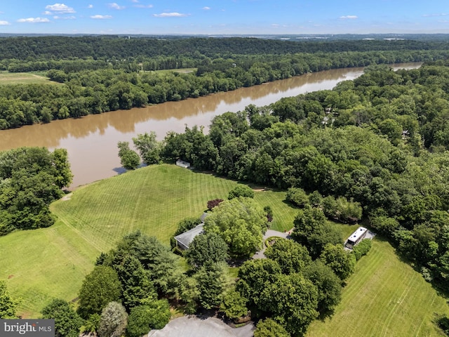 77 Lionheart Ter, Falling Waters, WV 25419 - aerial view of a heavily wooded area and a nearby body of water