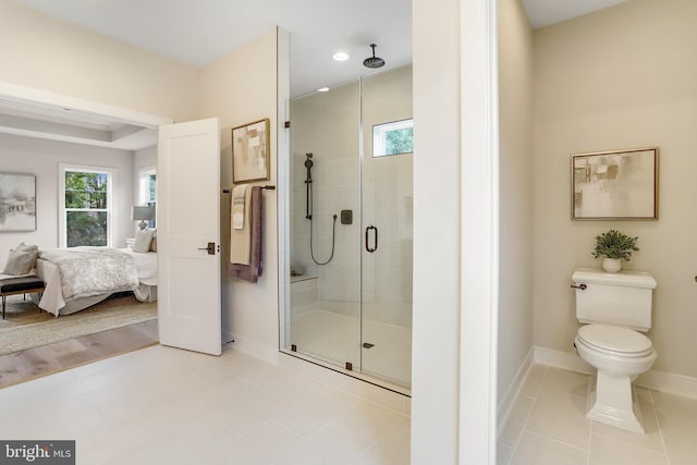 5809 2nd St S, Arlington, VA 22204 - full bathroom with connected bathroom, baseboards, healthy amount of natural light, and recessed lighting