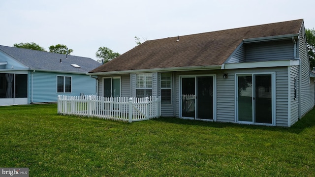 114 Mohican Ln, Tuckerton, NJ 08087 - rear view of house with a shingled roof