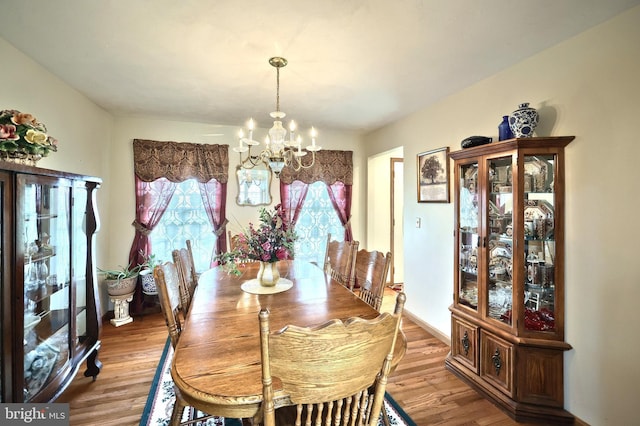 574 Mathias Rd, Littlestown, PA 17340 - dining space with a chandelier and light wood finished floors