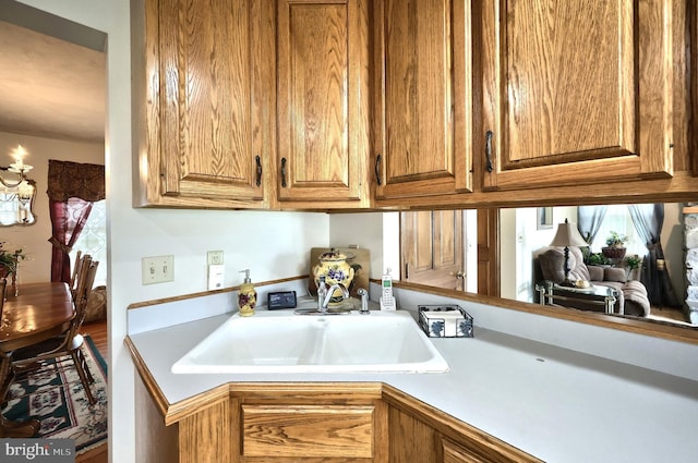 574 Mathias Rd, Littlestown, PA 17340 - kitchen with light countertops and brown cabinets