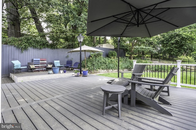 4741 20th St N, Arlington, VA 22207 - view of wooden terrace