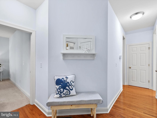 1 Lake Village Cir, Ocean View, DE 19970 - hallway with wood finished floors and baseboards