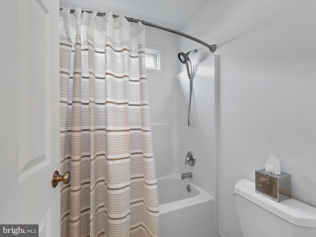 1 Lake Village Cir, Ocean View, DE 19970 - bathroom with toilet and shower / bath combination with curtain