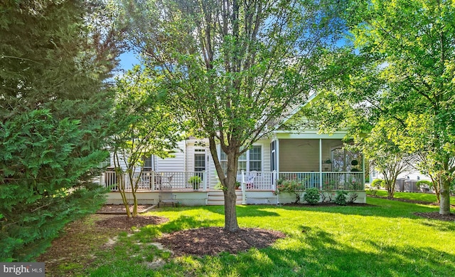 1 Lake Village Cir, Ocean View, DE 19970 - rear view of property with a yard