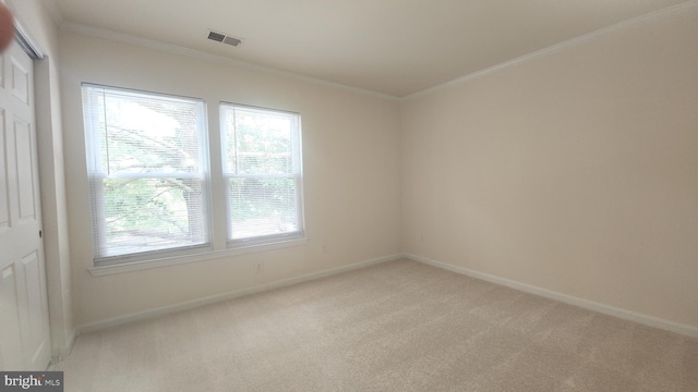 7705 Lafayette Forest Dr Unit 77, Annandale, VA 22003 - spare room featuring carpet flooring and ornamental molding