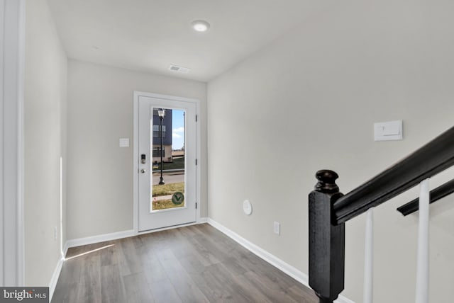 338 Ensemble Way, Frederick, MD 21701 - foyer entrance with baseboards and wood finished floors