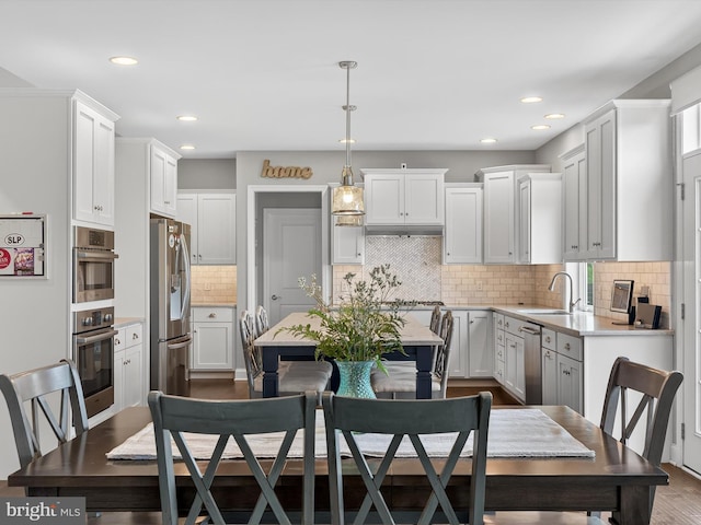 548 E Delp Rd, Lancaster, PA 17601 - dining space featuring recessed lighting and dark wood-type flooring