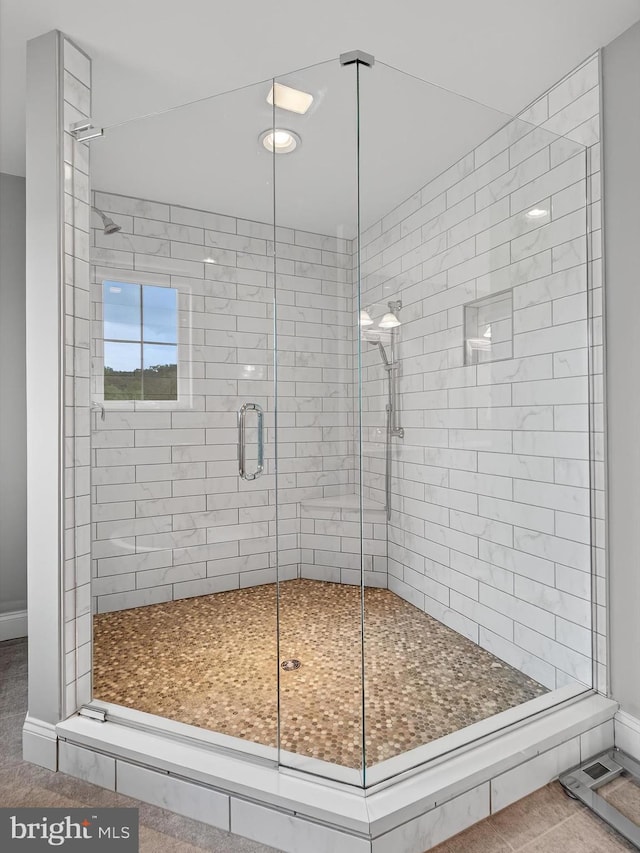 548 E Delp Rd, Lancaster, PA 17601 - full bathroom with a shower stall and baseboards