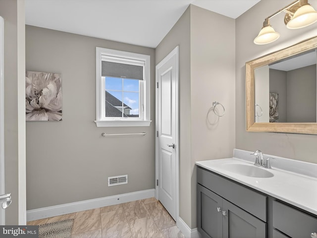 548 E Delp Rd, Lancaster, PA 17601 - bathroom with vanity and marble finish flooring
