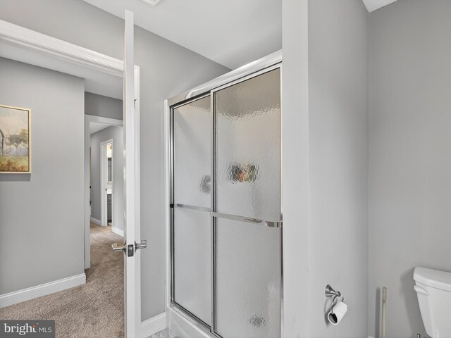 548 E Delp Rd, Lancaster, PA 17601 - bathroom featuring a stall shower and toilet