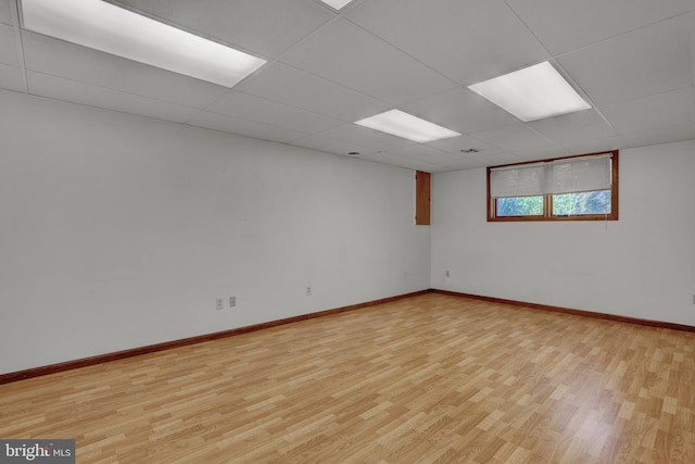 129 Deck Rd, Womelsdorf, PA 19567 - spare room with light wood-style flooring and a paneled ceiling