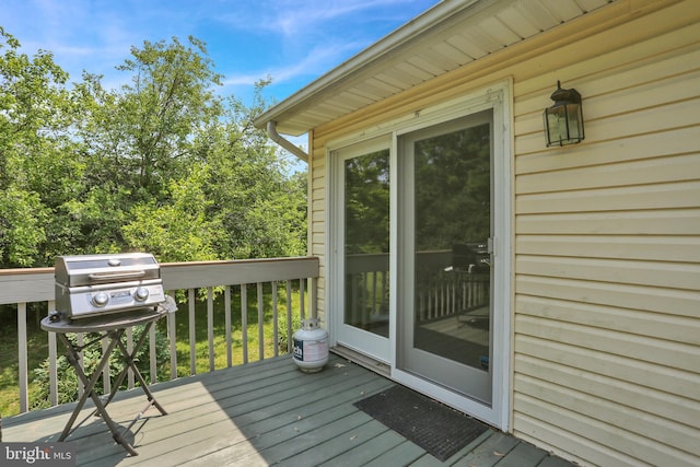 129 Deck Rd, Womelsdorf, PA 19567 - wooden deck featuring a grill