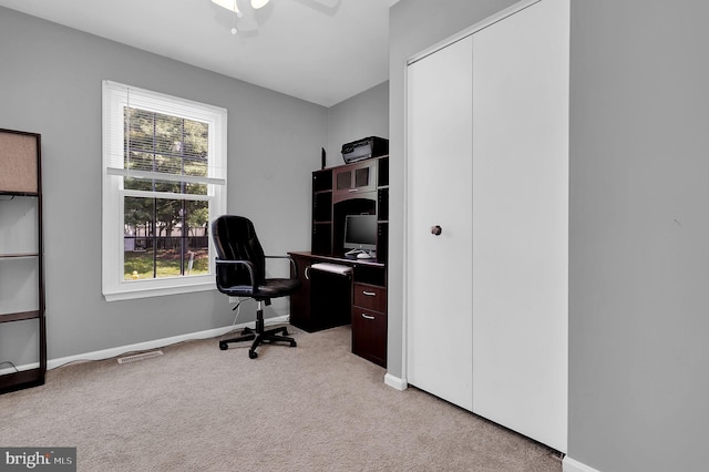 3363 Style Ave, Laurel, MD 20724 - carpeted office space featuring plenty of natural light, baseboards, and ceiling fan