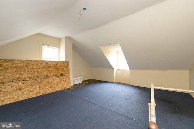 133 E Federal St, Burlington, NJ 08016 - additional living space featuring carpet floors and vaulted ceiling