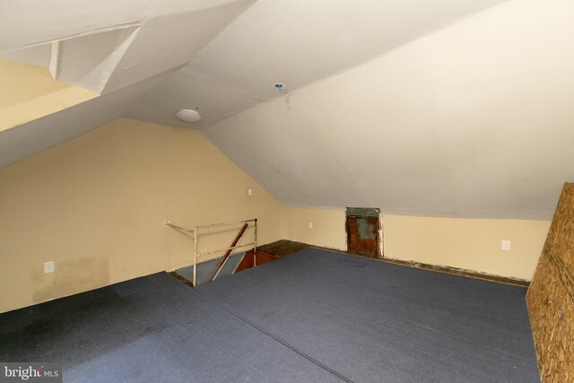 133 E Federal St, Burlington, NJ 08016 - bonus room featuring vaulted ceiling and carpet floors