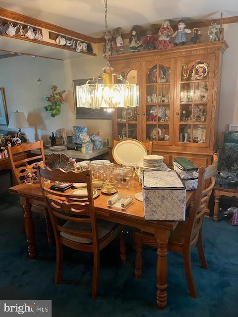 46 Carriage Stop Pl, Florence, NJ 08518 - dining area featuring carpet floors