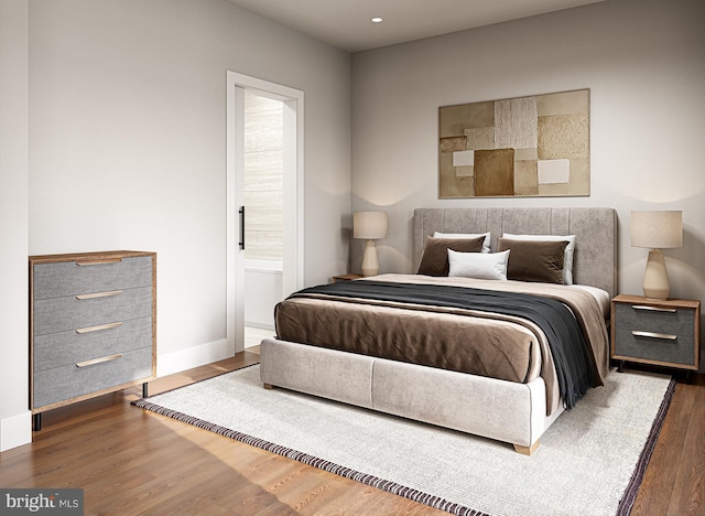 1101 Christian St Unit 4, Philadelphia, PA 19147 - bedroom featuring wood finished floors, ensuite bathroom, baseboards, and recessed lighting