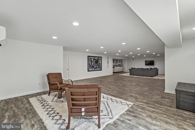 31746 Chablis Ln Unit 71, Lewes, DE 19958 - living area featuring recessed lighting, wood finished floors, and baseboards
