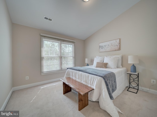 8320 Dockray Ct, Lorton, VA 22079 - carpeted bedroom featuring lofted ceiling and baseboards