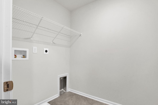 470 Herringbone Way, Frederick, MD 21701 - laundry room with hookup for an electric dryer, hookup for a washing machine, and baseboards