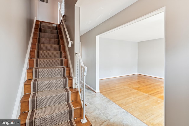 9523 Greencastle Ln, Lorton, VA 22079 - staircase with baseboards