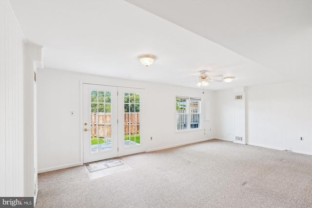 9523 Greencastle Ln, Lorton, VA 22079 - empty room featuring healthy amount of natural light, carpet floors, and ceiling fan
