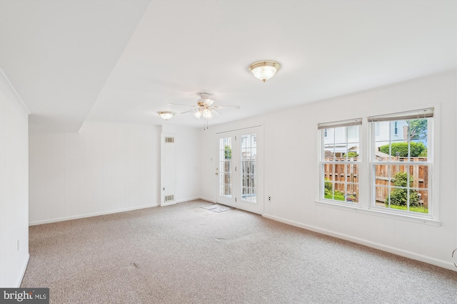 9523 Greencastle Ln, Lorton, VA 22079 - carpeted spare room with ceiling fan and baseboards