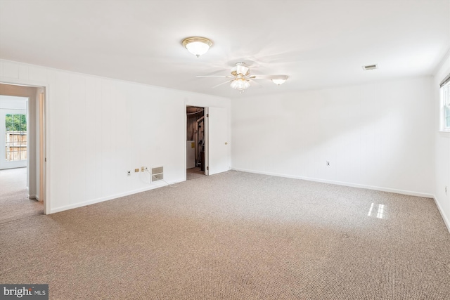 9523 Greencastle Ln, Lorton, VA 22079 - spare room featuring plenty of natural light, ceiling fan, and carpet flooring
