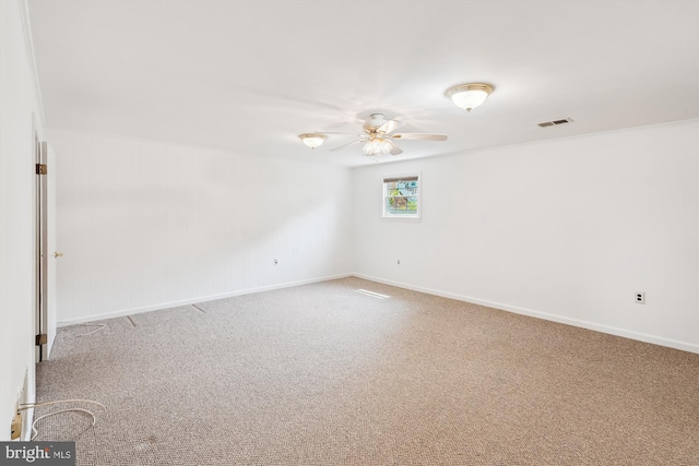 9523 Greencastle Ln, Lorton, VA 22079 - carpeted spare room with a ceiling fan and baseboards