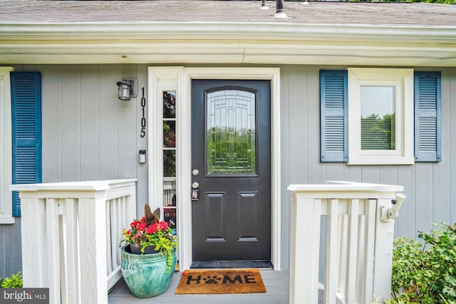 10105 Meredith Ave, Silver Spring, MD 20910 - doorway to property with a shingled roof