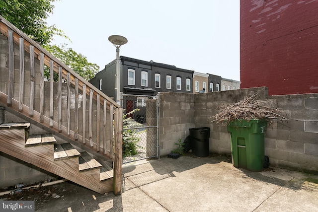 2421 E Madison St E, Baltimore, MD 21205 - view of patio featuring stairway