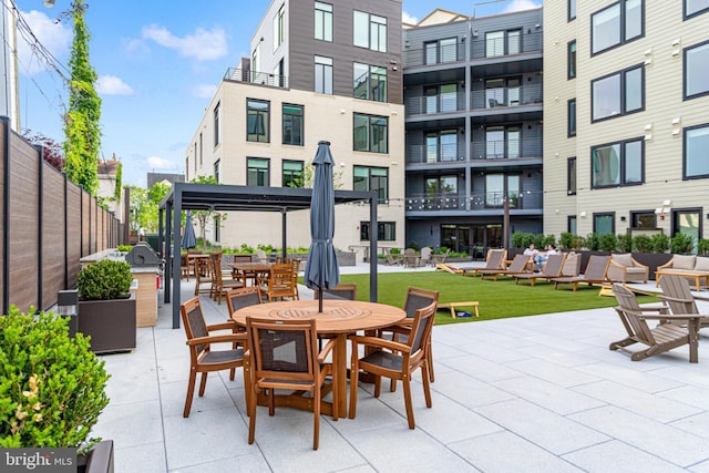 701 N Henry St Unit 212, Alexandria, VA 22314 - view of patio / terrace with outdoor dining area