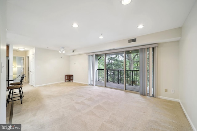 1117 Primrose Ct Unit 304, Annapolis, MD 21403 - spare room with light carpet, baseboards, and recessed lighting