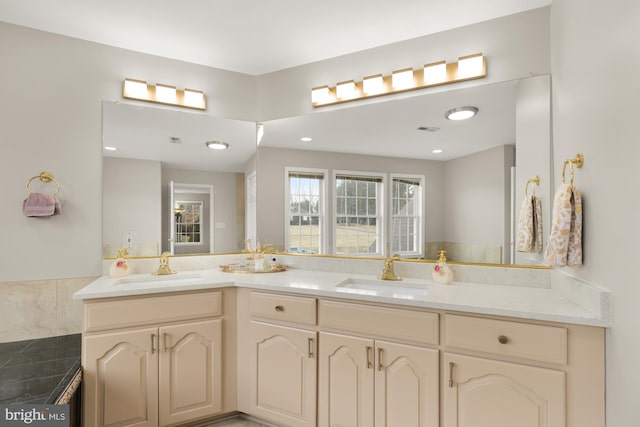 12436 Bacall Ln, Potomac, MD 20854 - bathroom featuring double vanity