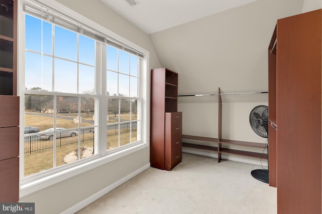 12436 Bacall Ln, Potomac, MD 20854 - walk in closet with carpet floors and lofted ceiling