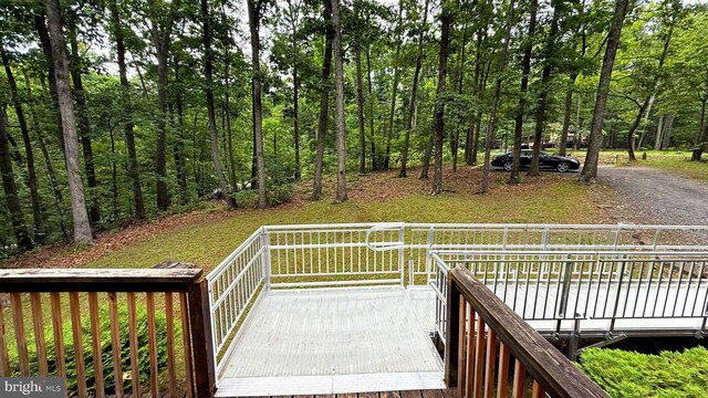 28 Myrtle Dr, Gerrardstown, WV 25420 - view of wooden deck