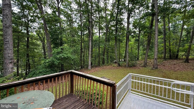 28 Myrtle Dr, Gerrardstown, WV 25420 - view of wooden deck