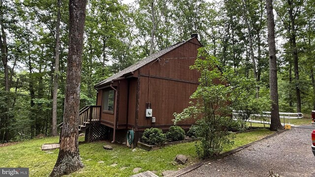28 Myrtle Dr, Gerrardstown, WV 25420 - view of property exterior featuring a lawn