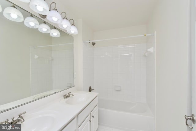 9573 5th Pl, Lorton, VA 22079 - full bathroom with  shower combination and double vanity