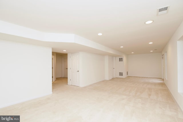 9573 5th Pl, Lorton, VA 22079 - finished below grade area featuring light colored carpet and recessed lighting