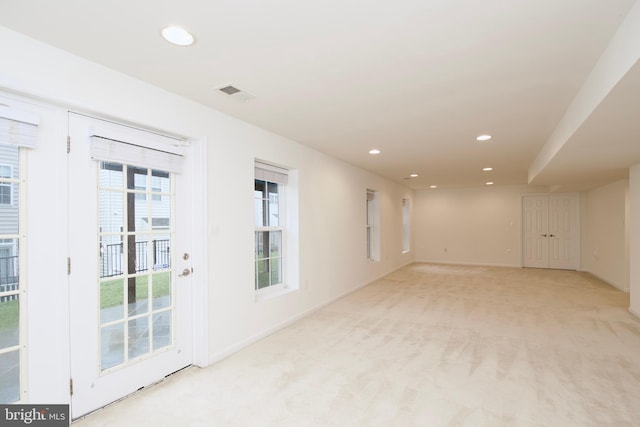 9573 5th Pl, Lorton, VA 22079 - spare room with light colored carpet and recessed lighting
