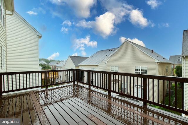 9573 5th Pl, Lorton, VA 22079 - wooden deck featuring a residential view