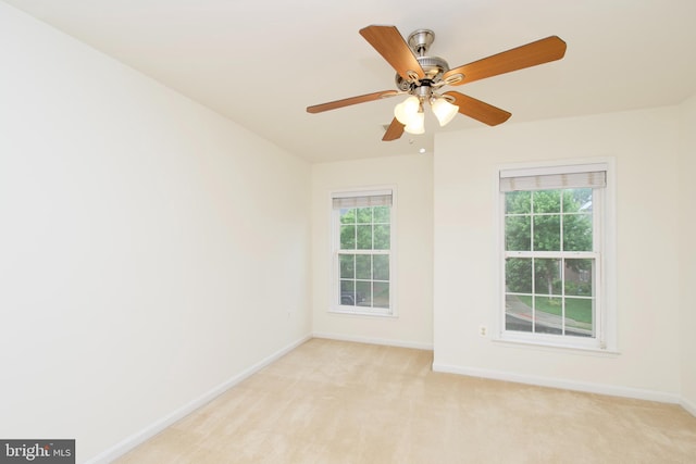 9573 5th Pl, Lorton, VA 22079 - unfurnished room with plenty of natural light, light colored carpet, and a ceiling fan