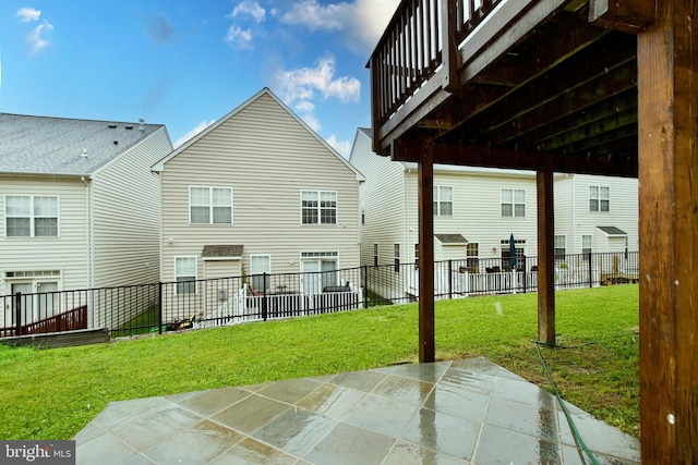9573 5th Pl, Lorton, VA 22079 - back of house with a patio and a balcony