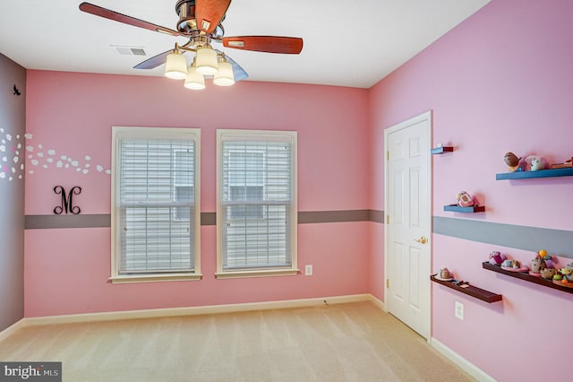 5968 Manorview Way, Alexandria, VA 22315 - unfurnished room with a ceiling fan and carpet flooring