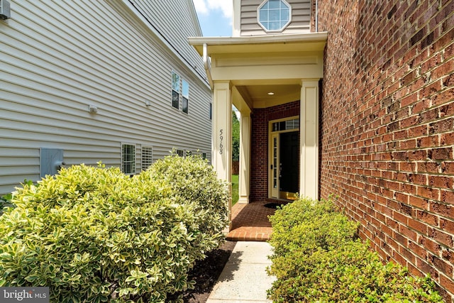 5968 Manorview Way, Alexandria, VA 22315 - entrance to property with brick siding